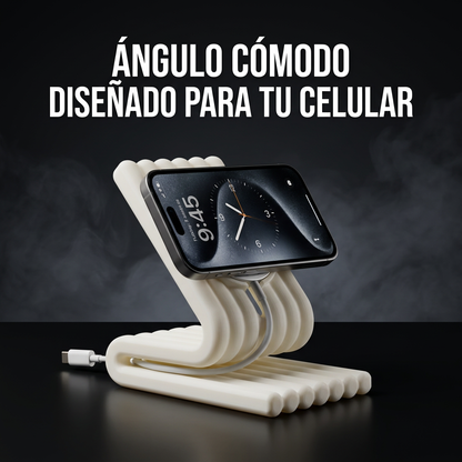 Cargador Magnético Con Soporte De Celular Para El Hogar