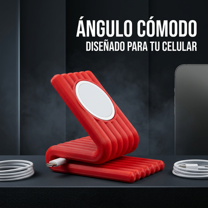 Cargador Magnético Con Soporte De Celular Para El Hogar
