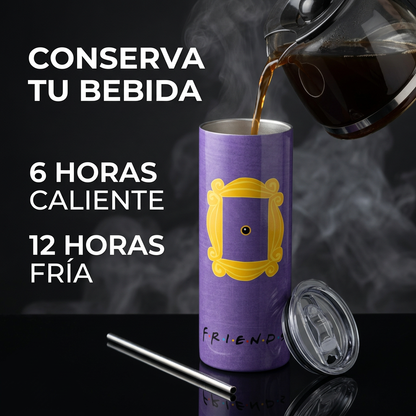 Termo Botella Agua Térmica Acero Inoxidable Friends Serie TV