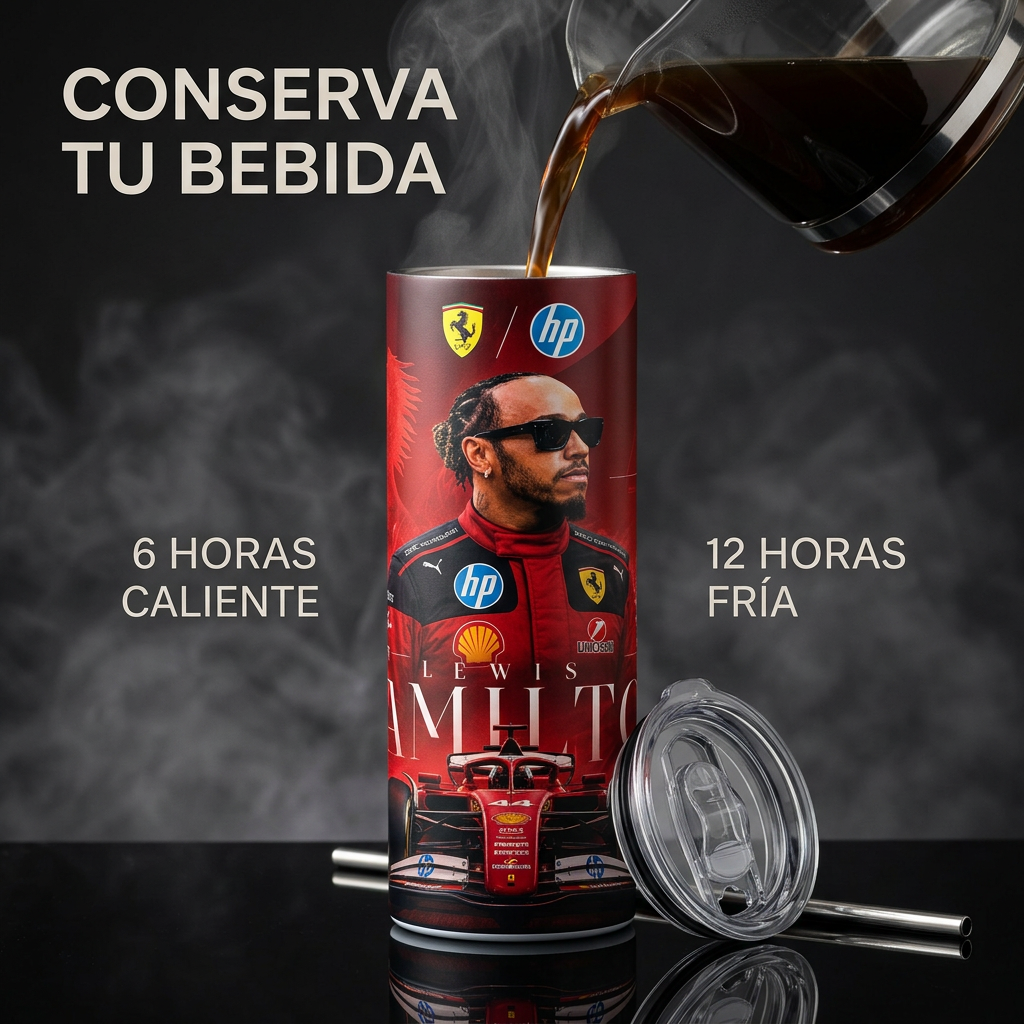 Termo Botella Termica F1 Ferrari Lewis Hamilton