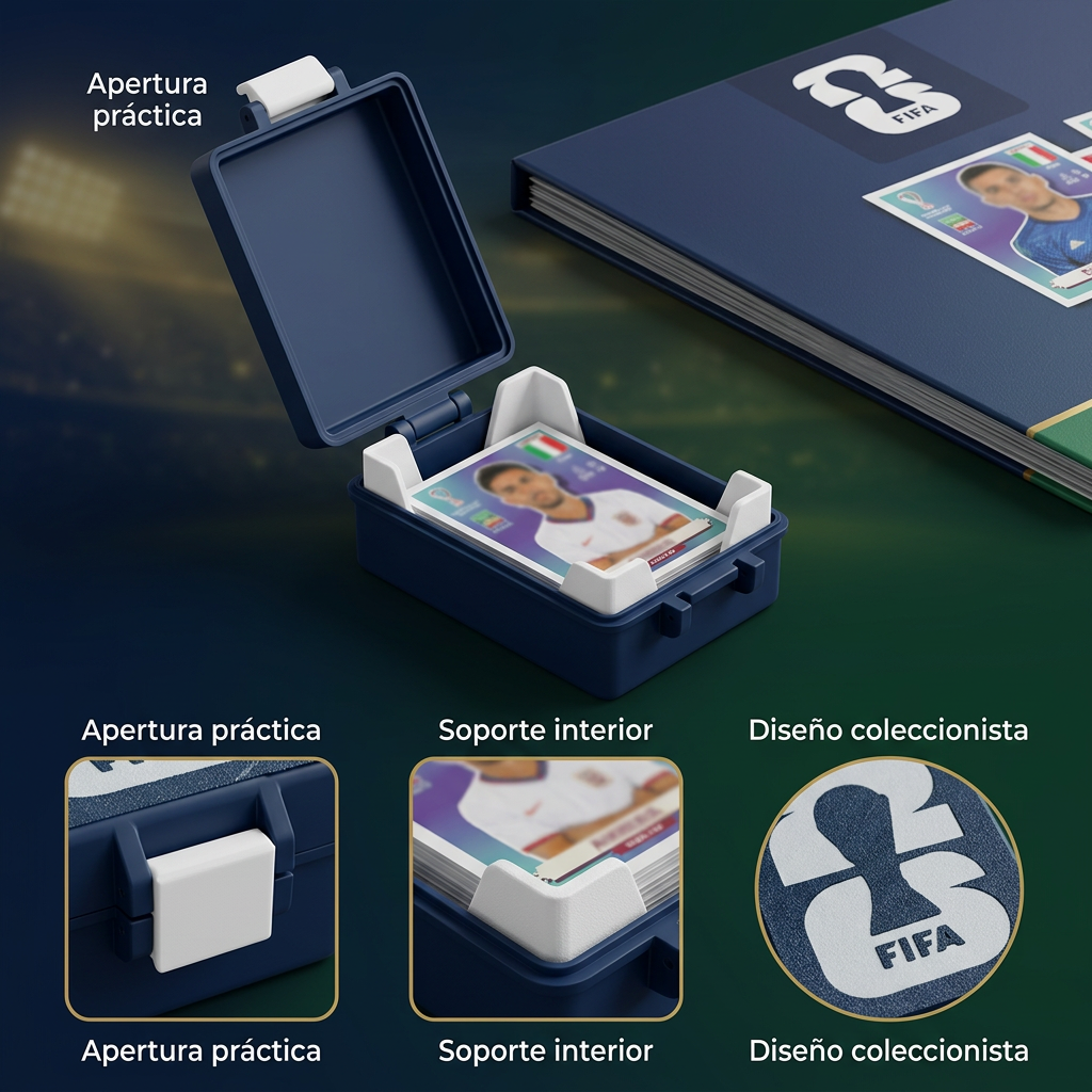 Caja Organizadora Láminas Mundial FIFA Colección Segura
