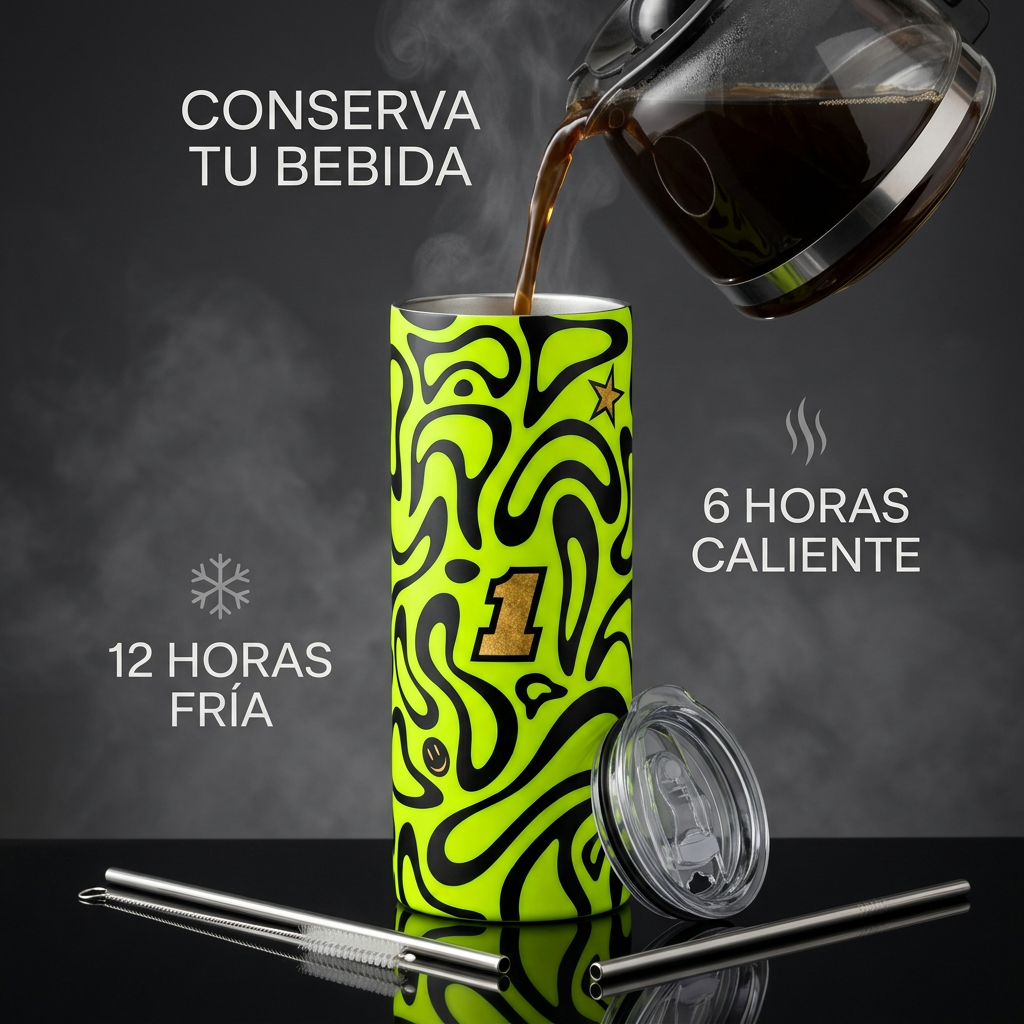 Termos Botella De Agua De Lando Norris De Acero Inoxidable De 600 ML Formula 1
