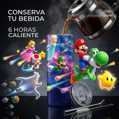 Termos Botella De Agua De Super Mario De Acero Inoxidable De 600 ML