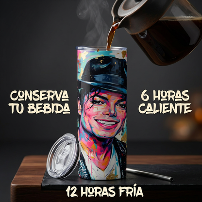 Termos Botella De Agua Musical De Michael Jackson De Acero Inoxidable De 600 ML