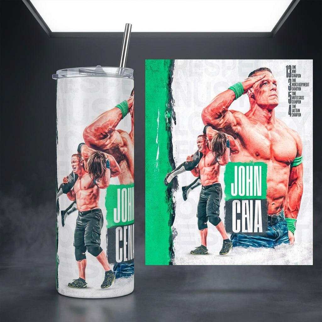 Termos Botella De Agua John Cena Wwe Diseño Lucha Libre