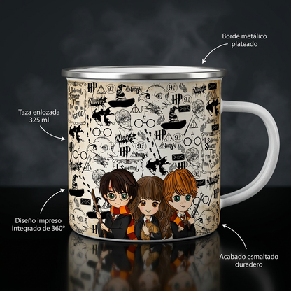 Pack de Regalo Harry Potter: Termo + Mousepad + Taza Enlozada