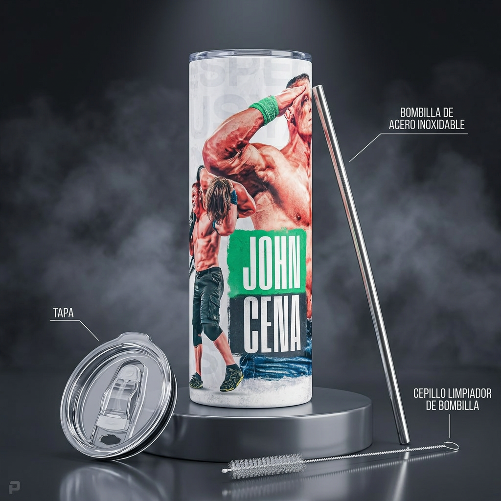 Termos Botella De Agua John Cena Wwe Diseño Lucha Libre