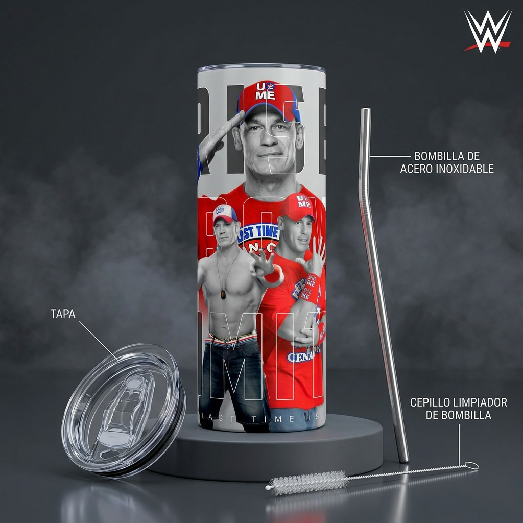 Termos Botella De Agua John Cena Wwe Diseño Lucha Libre