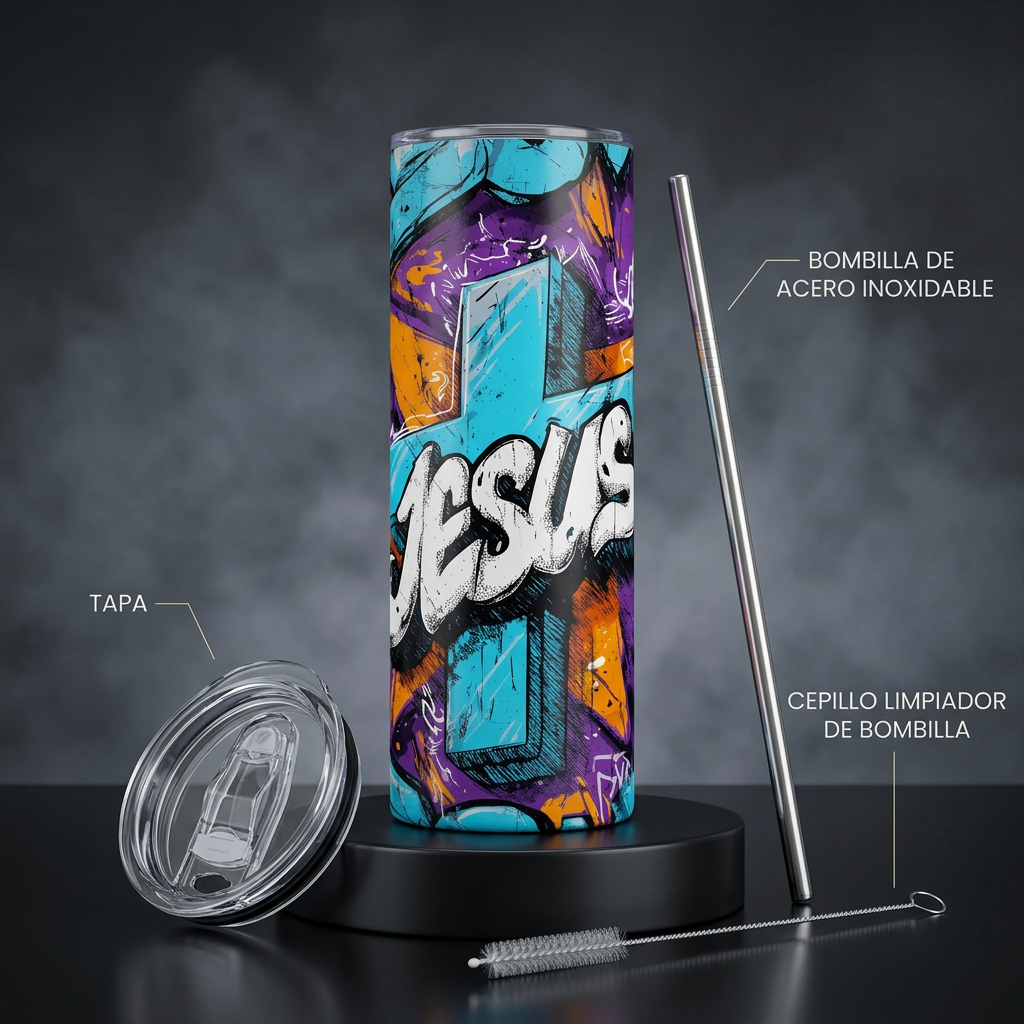 Termos Botella De Agua De Jesús De Acero Inoxidable De 600 ML Religión