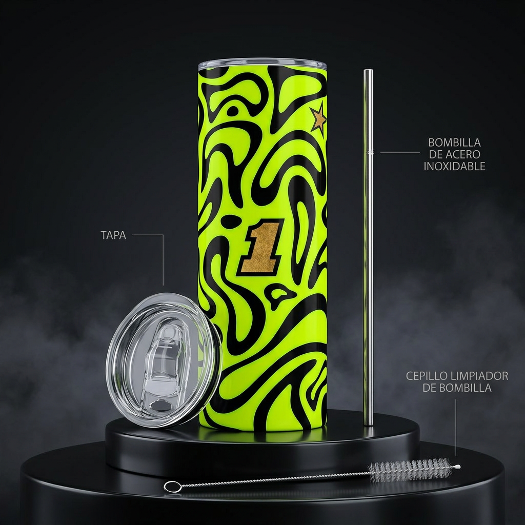 Termos Botella De Agua De Lando Norris De Acero Inoxidable De 600 ML Formula 1