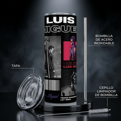 Termos Botella De Agua De Luis Miguel De Acero Inoxidable De 600 ML El Sol de Mexico
