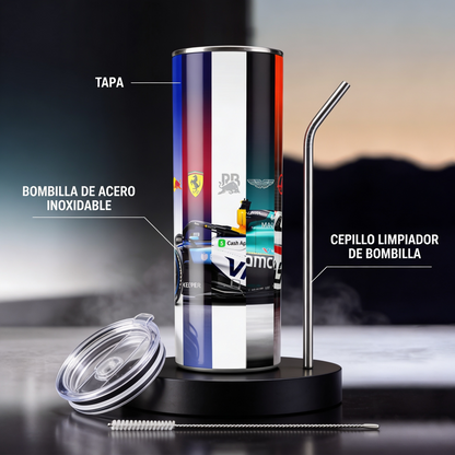 Termos Botella De Agua De Escuderías De Formula 1 Autos De Acero Inoxidable De 600 ML