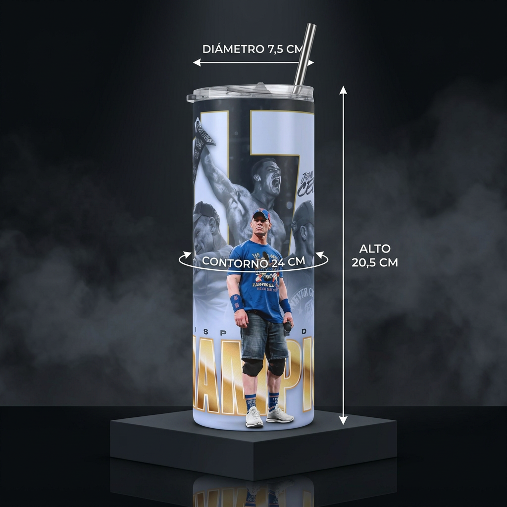 Termos Botella De Agua John Cena Wwe Diseño Lucha Libre