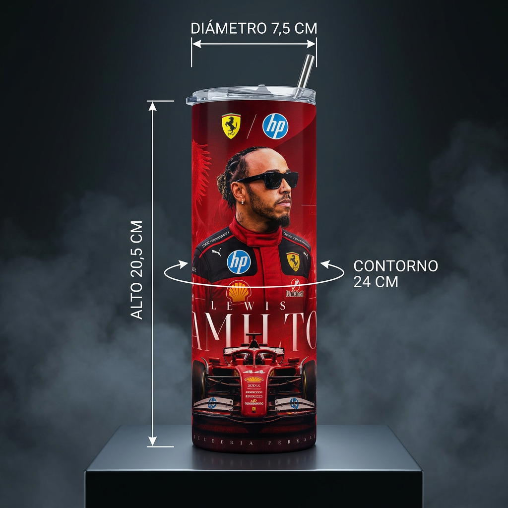 Termo Botella Termica F1 Ferrari Lewis Hamilton