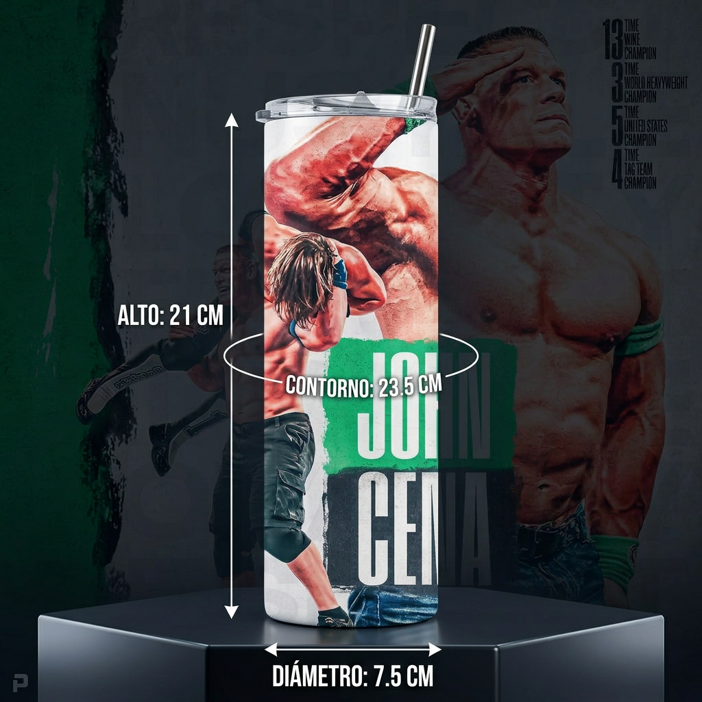 Termos Botella De Agua John Cena Wwe Diseño Lucha Libre