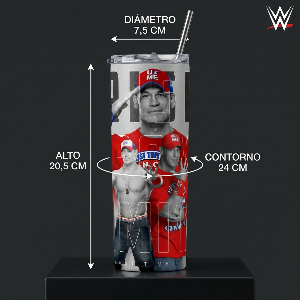 Termos Botella De Agua John Cena Wwe Diseño Lucha Libre