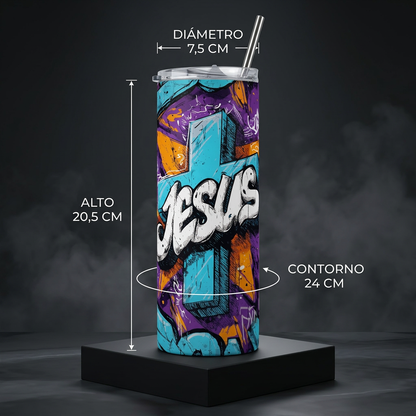 Termos Botella De Agua De Jesús De Acero Inoxidable De 600 ML Religión