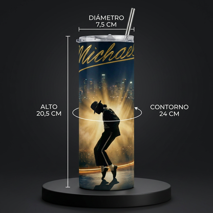 Termos Botella De Agua De Michael Jackson De Acero Inoxidable De 600 ML