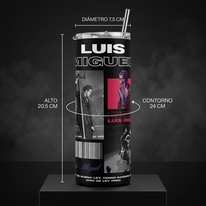 Termos Botella De Agua De Luis Miguel De Acero Inoxidable De 600 ML El Sol de Mexico