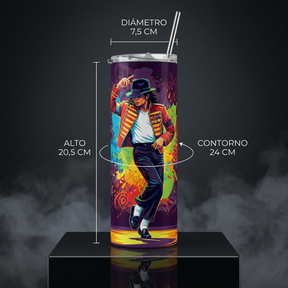 Termos Botella De Agua De Michael Jackson De Acero Inoxidable De 600 ML El Rey Del Pop