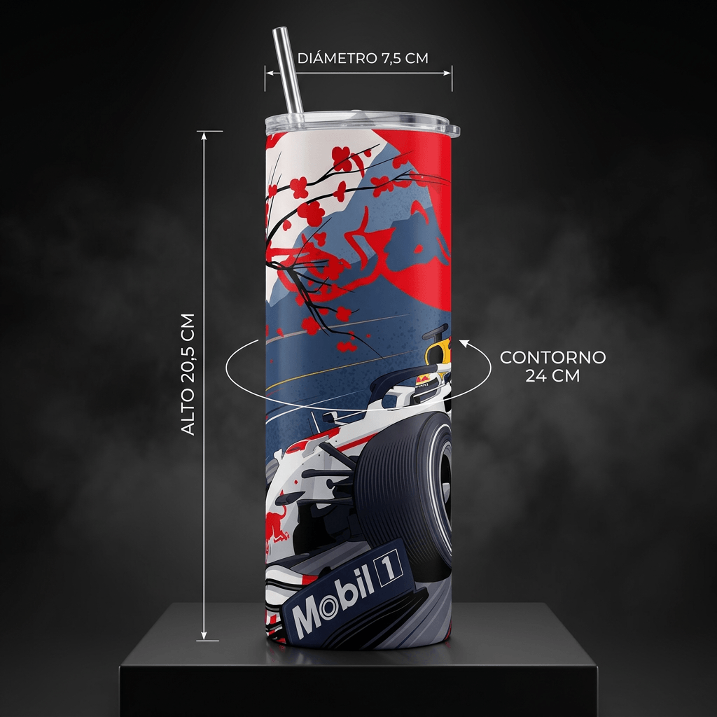 Termos Botella De Agua De Red Bull Japon Formula 1 De Acero Inoxidable De 600 ML Auto