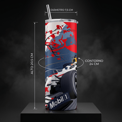 Termos Botella De Agua De Red Bull Japon Formula 1 De Acero Inoxidable De 600 ML Auto