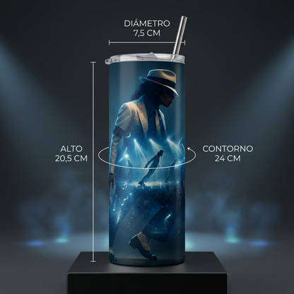 Termos Botella De Agua De Michael Jackson De Acero Inoxidable De 600 ML Musical