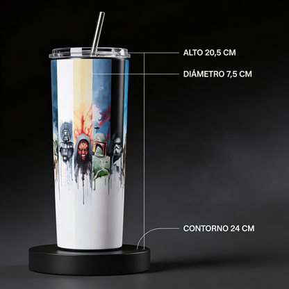 Termos Botella De Agua De Star Wars De Acero Inoxidable De 600 ML Pelicula