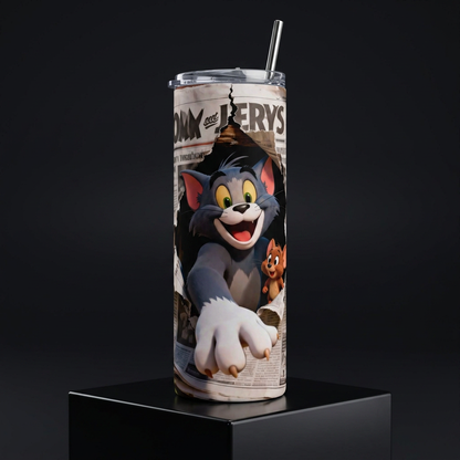 Termos Botella De Agua Tom Y Jerry Tumbler Fans Regalos