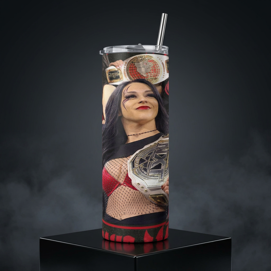 Termos Botella De Agua De Stephanie Vaquer De Acero Inoxidable De 600 ML WWE La Primera
