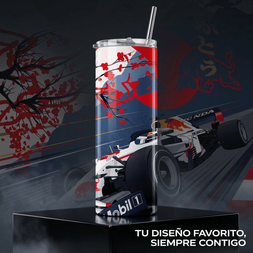 Termos Botella De Agua De Red Bull Japon Formula 1 De Acero Inoxidable De 600 ML Auto