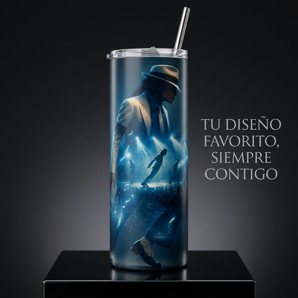 Termos Botella De Agua De Michael Jackson De Acero Inoxidable De 600 ML Musical